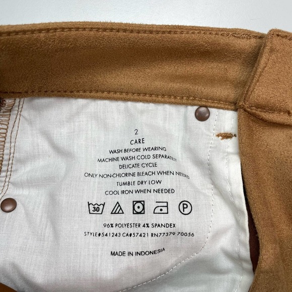 ANN TAYLOR Sculpting Faux Suede High Rise Skinny Jeans Sz 2 - Picture 5 of 6